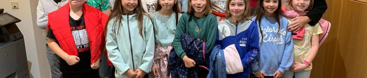 Kinder zu Besuch beim Bürgermeister